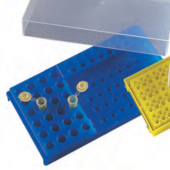 PCR Workstation with lid Fluor Blue