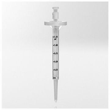 Repeating Pipette Tip, Polypropylene/Polyethylene, 1.25mL, Graduated, PCR Ready pack of 100