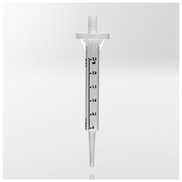Repeating Pipette Tip, Polypropylene/Polyethylene, 2.5mL, Graduated, PCR Ready pack of 100