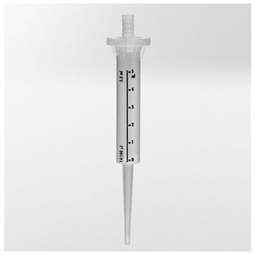 Repeating Pipette Tip, Polypropylene/Polyethylene, 5mL, Graduated, PCR Ready pack of 100