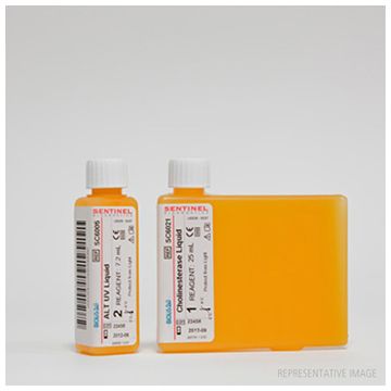 Glucose enzymatic colorimetric assay serum plasma urine cerebrospinal fluid 3-400mg/dl glucose oxidase method Sentinel Diagnostics