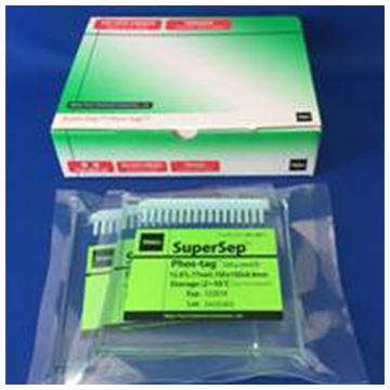 Phos-tag&#8482; SuperSep&#8482; 7.5% acrylamide 17 well pre-cast polyacrylamide gel 50&#0181;mol/L phos-tag XCell PAGE electrophoresis NARD Wako