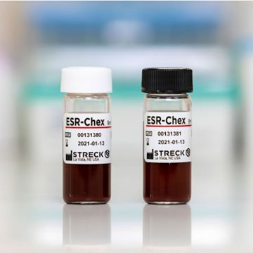 Erythrocyte Sedimentation Rate (ESR) whole blood Controls  Levels 1 and 2 for manual and automated methods 12 x 9.0mL ESR-Chex, Streck