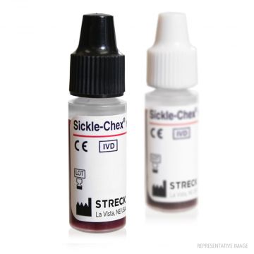 Haemoglobin S screening test whole blood controls 2 x 2.5 ml Sickle-Chex&#174; Positive and negative control Streck