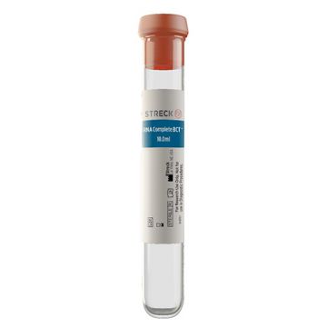 Blood collection tube that maintains the draw time concentration of cell-free RNA and extracellular vesicles. RNA Complete BCT&#8482  6 x 10mL tubes