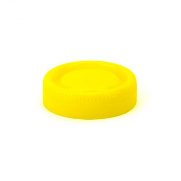 Yellow Screw Cap for use with 60ml Specimen Container Jar High Density Polyethylene HDPE  Non Sterile – Jars supplied separately - CE IVD 95kPa tested