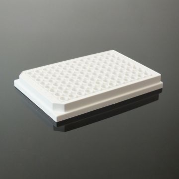 Microplate pureGrade&#8482; S 96-well, PS, sterile, white, transparent 'F' bottom, 330 &#181;l, 50pcs, packed in bags of 1 with lid
