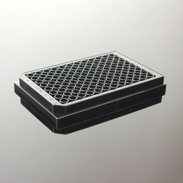 Microplate pureGrade&#8482; S 96-well, PS, sterile, black, transparent 'F' bottom, 330 &#181;l, 50pcs, packed in bags of 1 with lids