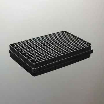 Microplate pureGrade&#8482; S 384-well, PS, sterile, Standard black, 'F' bottom 100 &#181;l, 50 pcs, packed in bags of 1 with lids