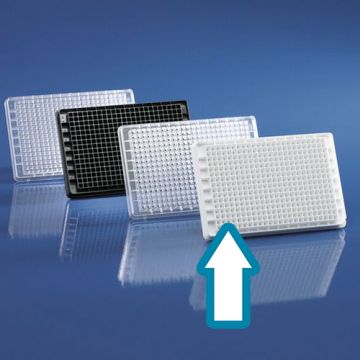 Microplate pureGrade&#8482; S 384-well, PS, sterile, white, transparent 'F' bottom, 120 &#181;l, 50 pcs, packed in bag of 1 with lids