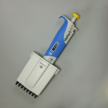 Pipette manual 8-Channel 5 to 50&#0181;l Variable Volume alpha+  for liquid handling applications