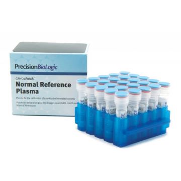 Normal Reference Plasma frozen Format  for the calibration of quantitative assays CRYOcheck&#8482; 25 x 0.5 ml vials assayed for 20 parameters