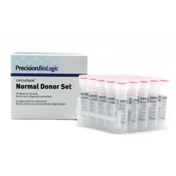 Individual normal donor plasma kit set of 25  Male/Female mixed donor vials 25 x 1 ml CCNS-10 Precision Biologic