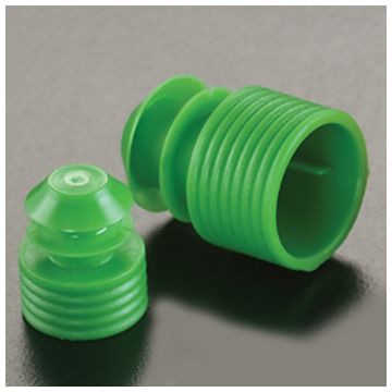 Caps Flanged Plug 12mm Green for sealing 12mm diameter test tubes and round cuvettes and centrifuge tubes