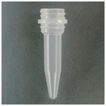Tube Microcentrifuge 0.5ml Conical Bottom Graduated Non-Sterile No label Polypropylene APEX&#174; Screw-Cap Cap supplied separately