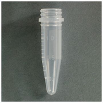 Tube Microcentrifuge 1.5ml Conical Bottom Graduated Non-Sterile No label Polypropylene APEX&#174; Screw-Cap Cap supplied separately
