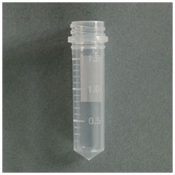 Tube Microcentrifuge 2.0ml Conical Bottom Graduated Non-Sterile No label Polypropylene APEX&#174; Screw-Cap Cap supplied separately