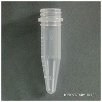 Tube Microcentrifuge 1.5ml Conical Bottom Graduated Sterile No label Polypropylene APEX&#174; Screw-Cap Supplied with Fitted Tethered Cap
