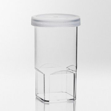 Cell Counter Vial 25ml Non-Sterile Polystyrene Square-based Coulter Counter compatible Polyethylene Cap Height 60mm Diameter 32mm 2 Packs of 250