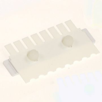 Gel Comb 10 well 1mm thick for Clarit-E Mini electrophoresis system Used for casting agarose gels Sample volume in a 5mm thick gel is 18&#0181;l