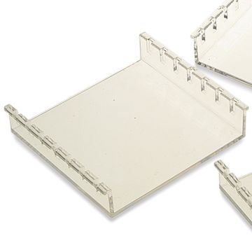 Gel Tray UV transmissible 7x7cm with 2 comb slots for casting agarose gels. Compatible with the Clarit-E Mini Gel tank.