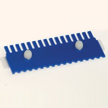 Gel Comb 8 well 2mm thick for Clarit-E Midi electrophoresis system Used for casting agarose gels Sample volume in a 5mm thick gel 81&#0181;l