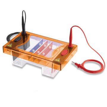 Gel Tank Horizontal Clarit-E Midi with 10x7 and 10x10cm gel trays 2 combs of your choice and casting dams For electrophoresis of DNA in agarose gels