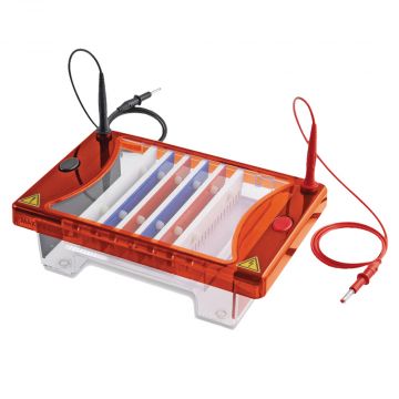 Gel Tank Horizontal Clarit-E Choice with 15x10cm gel tray 2 combs of your choice and casting dams For electrophoresis of DNA in agarose gels