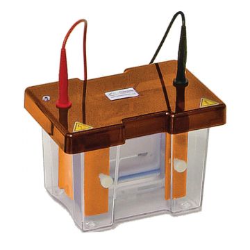 Gel Tank Vertical Clarit-E Mini Dual 10x10cm + gel clamping system - protein electrophoresis in polyacrylamide gels + caster & external casting stand