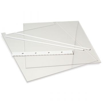 Glass Plates Notched type 10x10cm for use in Clarit-E Mini Vertical Electrophoresis gel tank 2mm thick