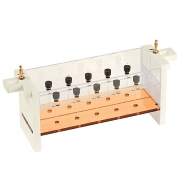 Capillary Tube gel unit includes Clarit-E Mini Wide vertical electrophoresis tank and capillary gel insert with capillary tubes and blanking ports