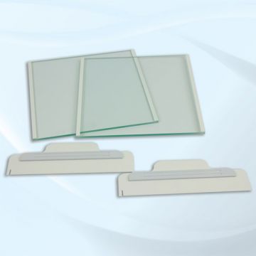 Glass Plates Notched type 20x20cm with 6mm bonded spacers for use in Clarit-E Maxi Z Vertical Electrophoresis gel tank to run IEF strips