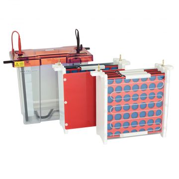 Gel Tank and Blotting unit Vertical Clarit-E Maxi Z Dual 20x20cm for protein electrophoresis and blotting in polyacrylamide gels with caster