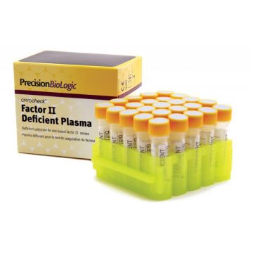 Frozen Plasma immunodepleted for Factor 2, CRYOcheck&#8482; Factor II Deficient Plasma assay certificated by independent laboratories 25 x 1 ml