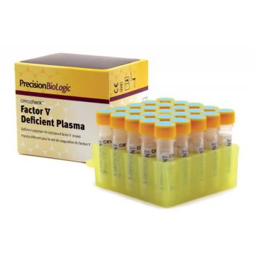 Frozen Plasma  immunodepleted for Factor 5, CRYOcheck&#8482; Factor V Deficient Plasma  assay certificated by independent laboratories 25 x 1 ml