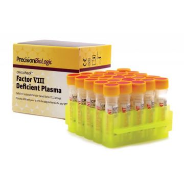 Frozen Plasma immunodepleted for Factor 8, CRYOcheck&#8482; Factor VIII Deficient Plasma assay certificated by independent laboratories 25 x 1 ml