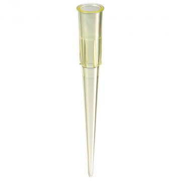 Tip 1-200&#0181;l Universal Bevelled Yellow Non-Sterile 50mm in length Fastrak&#174; Tip Refill System 10 x 96 refill tower