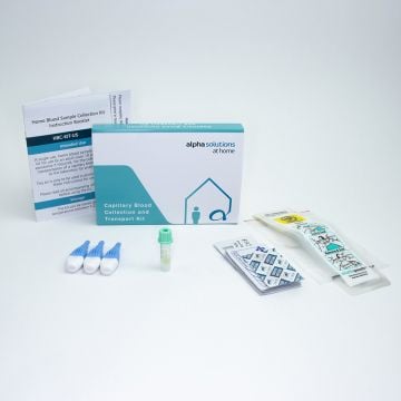 Alpha Solutions At Home UKCA Marked Capillary Blood Collection and Transport Lancet Kit 1x PST BD Microtainer&#174;