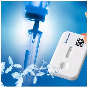 Serum Anti-Infliximab lateral-flow test for the B&#220;HLMANN Quantum Blue reader for measuring trough antibody levels for Infliximab