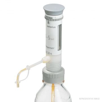 Dispenser Bottle Top 0.4-2ml Sartorius Prospenser with A32 Thread and Adapters for A28 S40 A45 included with Aspiration Tube and Test Certificate