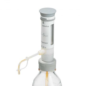 Dispenser Bottle Top 1-5ml Sartorius Prospenser with A32 Thread and Adapters for A28 S40 A45 included with Aspiration Tube and Test Certificate