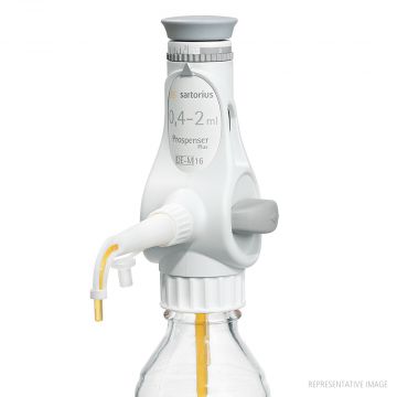 Dispenser Bottle Top 0.2-1ml Sartorius Prospenser Plus with A45 Thread and Adapters for A32 S40 A38 included with Aspiration Tube and Test Certificate