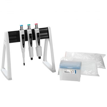 Pipette Manual 3-Pack Max Multipack Variable Volume Proline Plus 100-1000&#181;l 500-5000&#181;l and 1-10ml with Stand