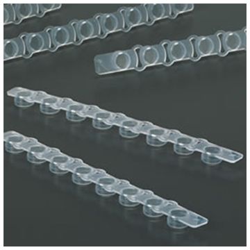 Cap strips 8 PCR flat optically clear natural colour RNAse DNAse DNA DNA Inhibitors and Endotoxin Free for sealing  tube strips and PCR plates