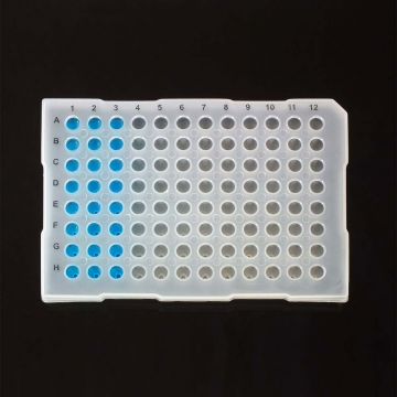 Microplate PCR 96 well semi-skirted low profile shaped sided natural colour RNAse DNAse DNA DNA inhibitors and endotoxin free