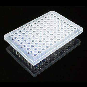 Microplate PCR 96 well semi-skirted standard height straight sided natural colour RNAse DNAse DNA DNA inhibitors and endotoxin free