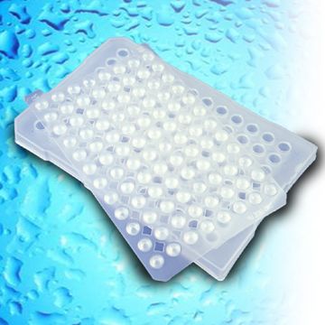Sealing Mat silicon rubber autoclavable for use with 96 well PCR plates and deep well plates with a round aperture to the wells