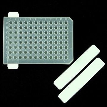 Sealing film clear non pierceable ThermalSeal&#174; MiniStrips&#8482; non sterile sheets for sealing one or two 8-well rows on a PCR plate 200 strips