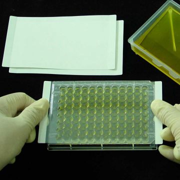 Sealing film clear non pierceable ThinSeal&#8482; sheets non sterile for ELISA EIA and similar Assays Pack of 100 sheets