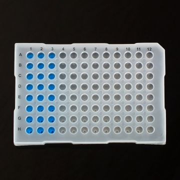 Microplate PCR 96 well semi-skirted standard height shaped edge natural colour RNAse DNAse DNA DNA inhibitors and endotoxin free